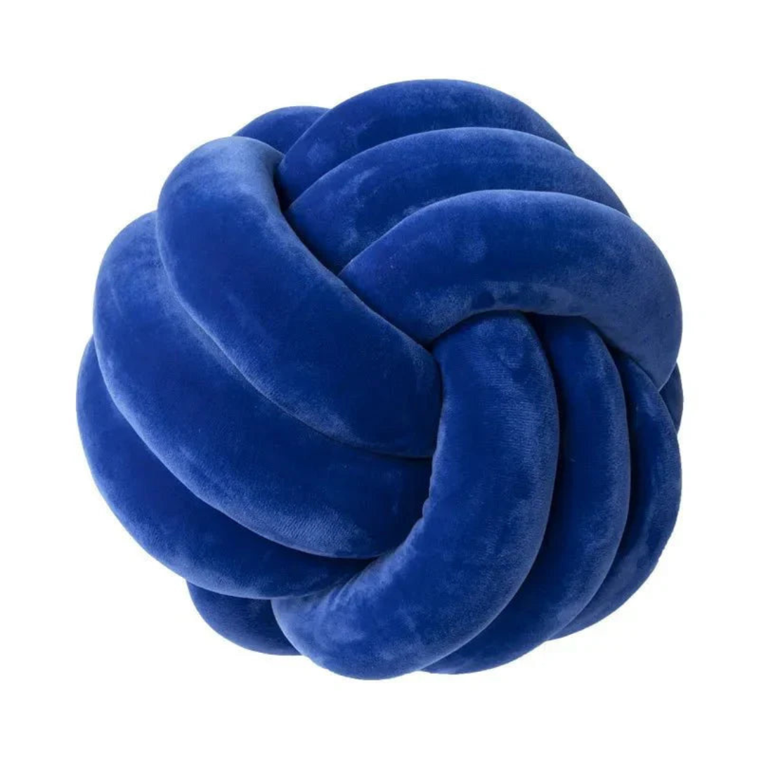 Plush Knot Cushion Ball Pillow for Modern Home Decor Style