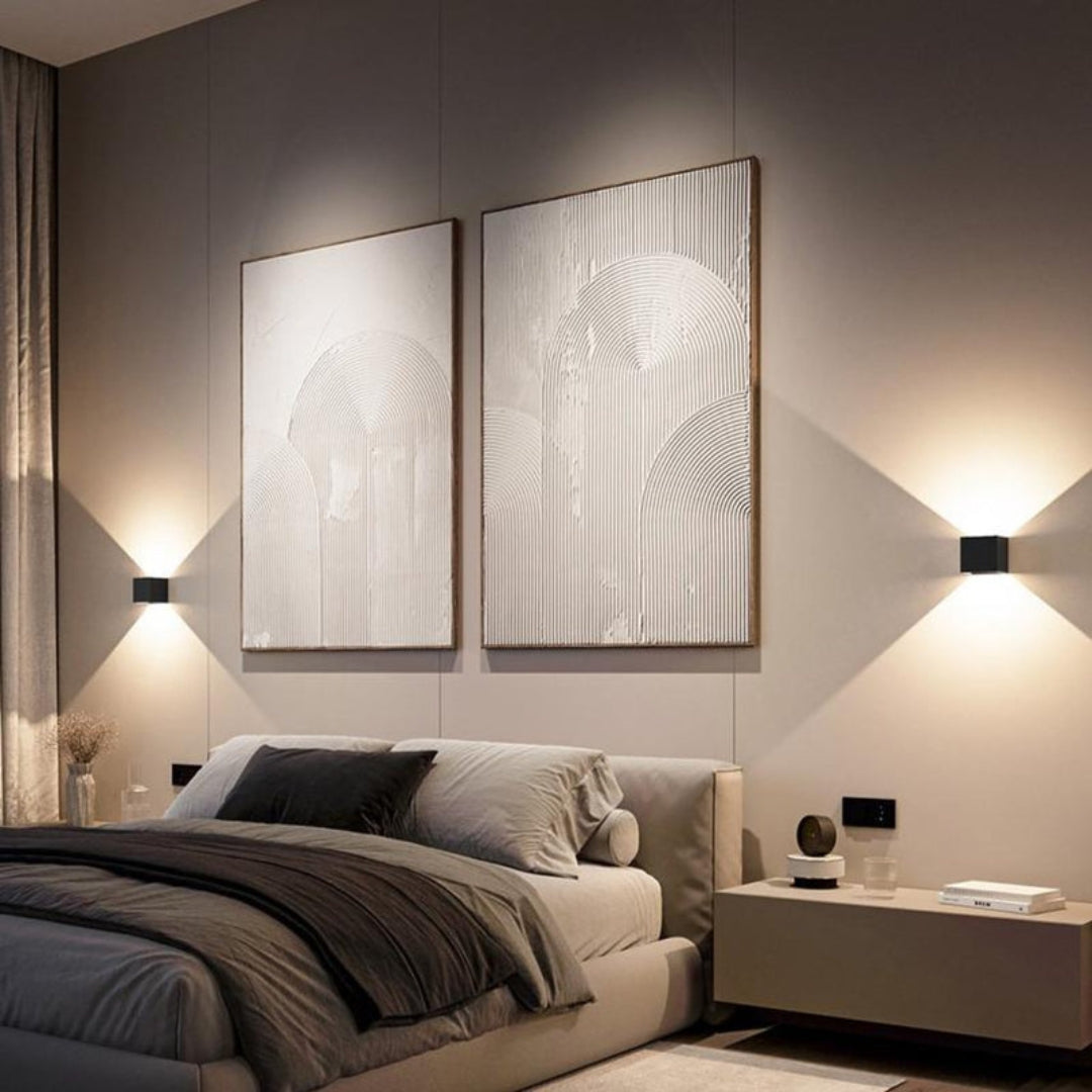 Sleek LED Wall Sconce with Adjustable Directional Lighting