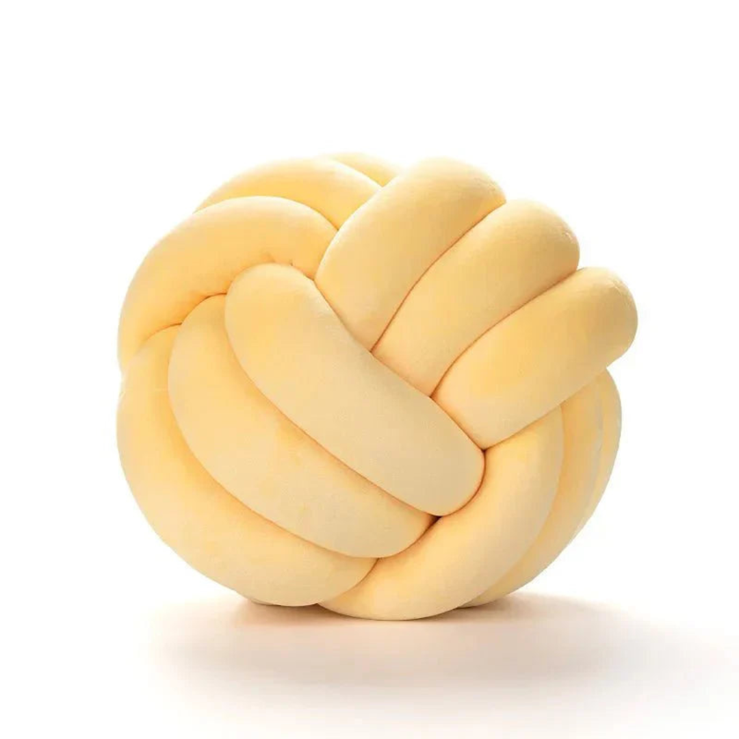 Plush Knot Cushion Ball Pillow for Modern Home Decor Style