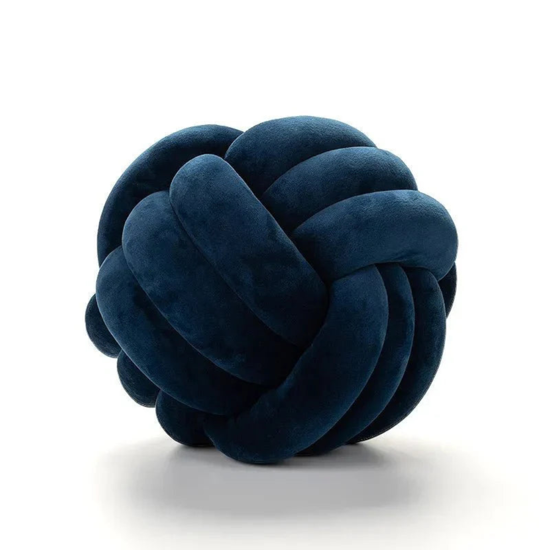 Plush Knot Cushion Ball Pillow for Modern Home Decor Style