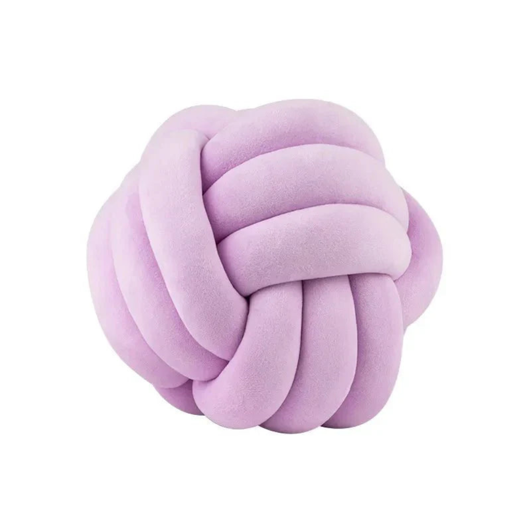 Plush Knot Cushion Ball Pillow for Modern Home Decor Style