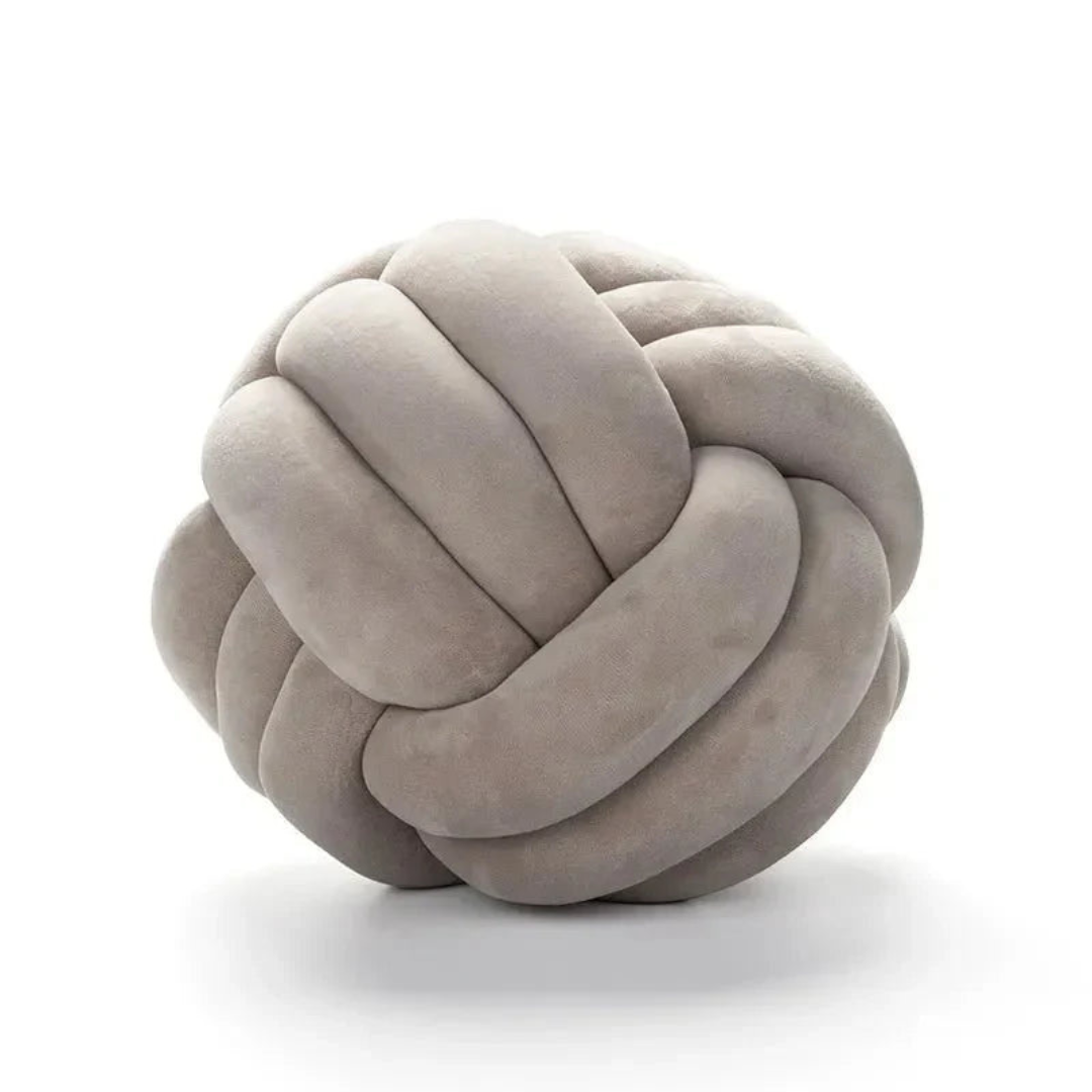 Plush Knot Cushion Ball Pillow for Modern Home Decor Style