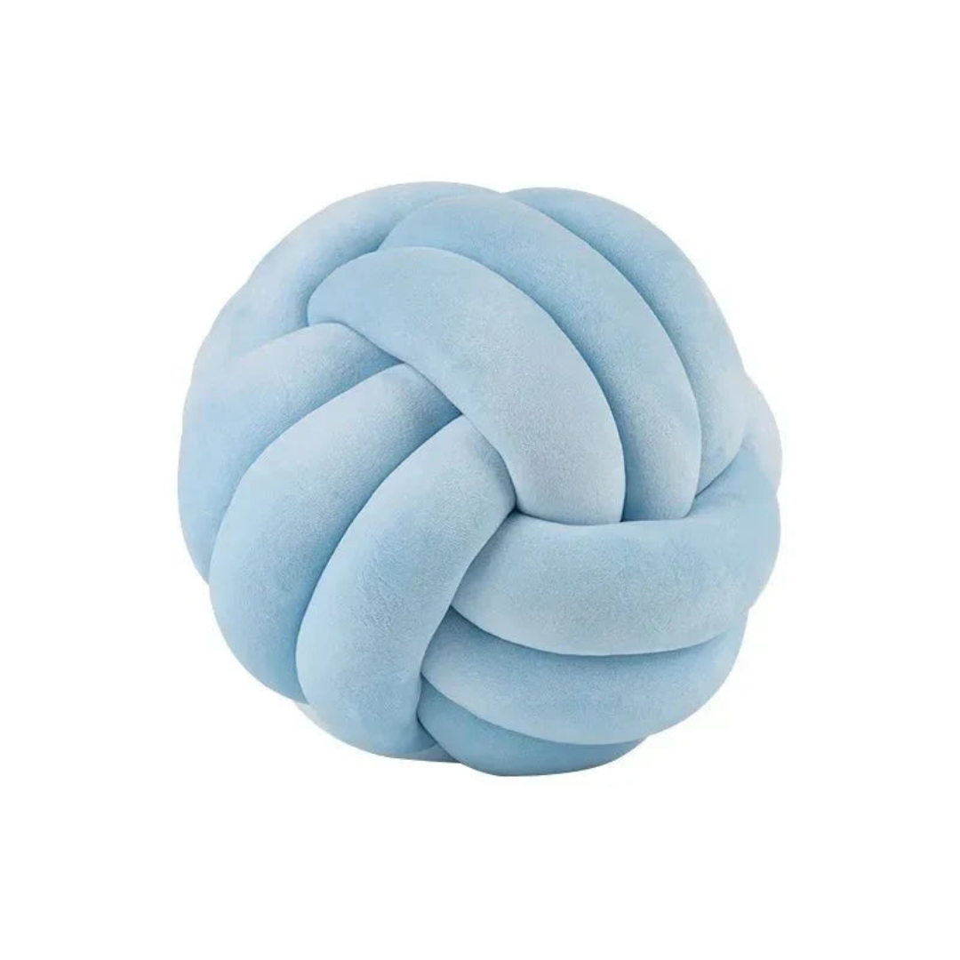 Plush Knot Cushion Ball Pillow for Modern Home Decor Style