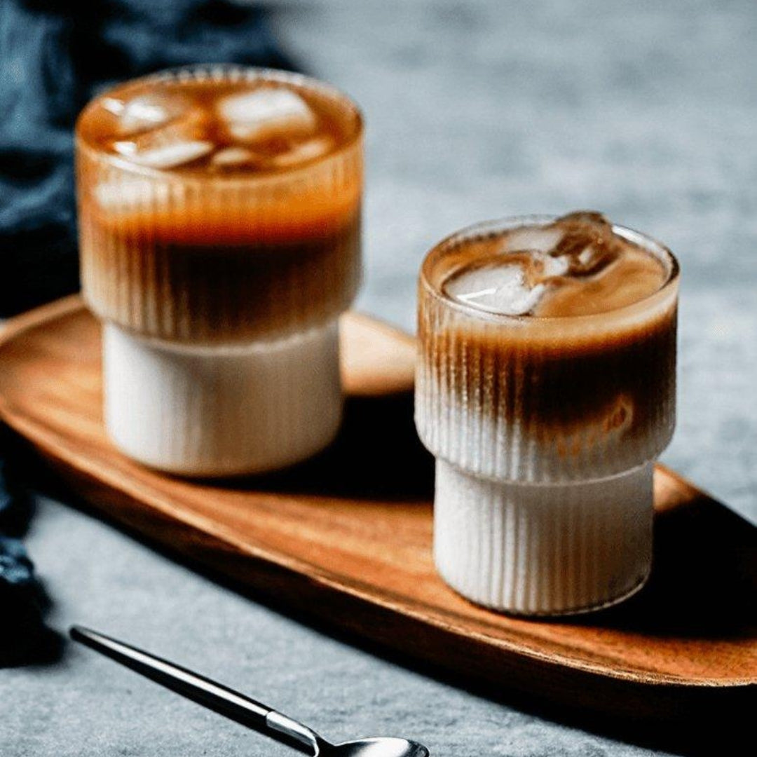 Sculpted Ribbed Glassware Set for Premium Table Presentation