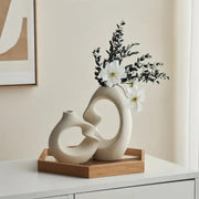 Elegant Sculptural Ceramic Vase Set for Modern Interiors