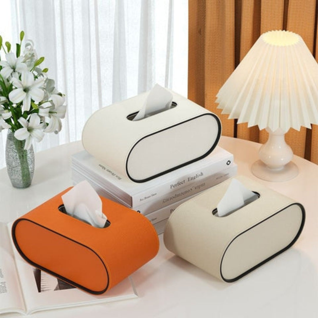 Contemporary Tissue Box Cover for Smart Home Organization