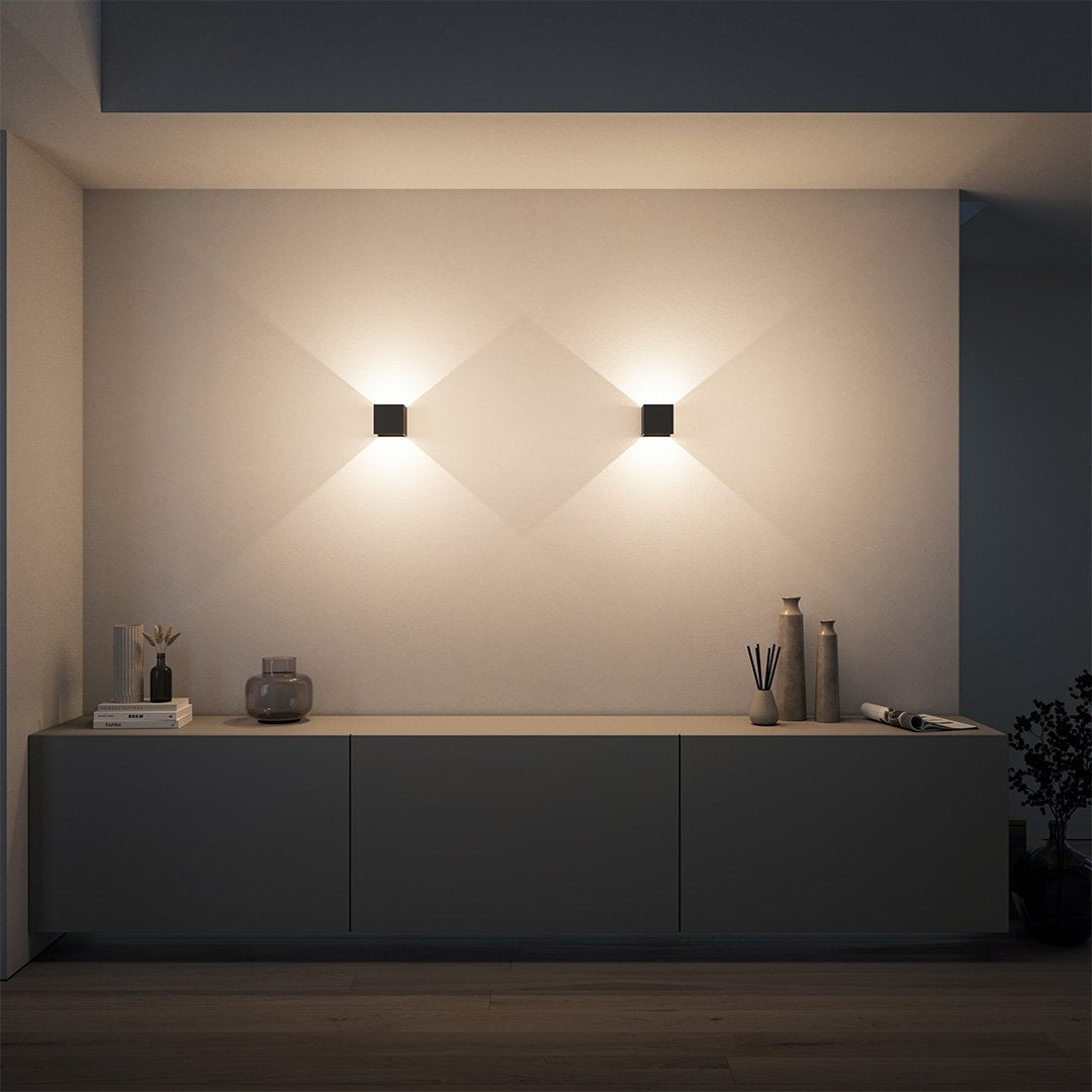 Sleek LED Wall Sconce with Adjustable Directional Lighting