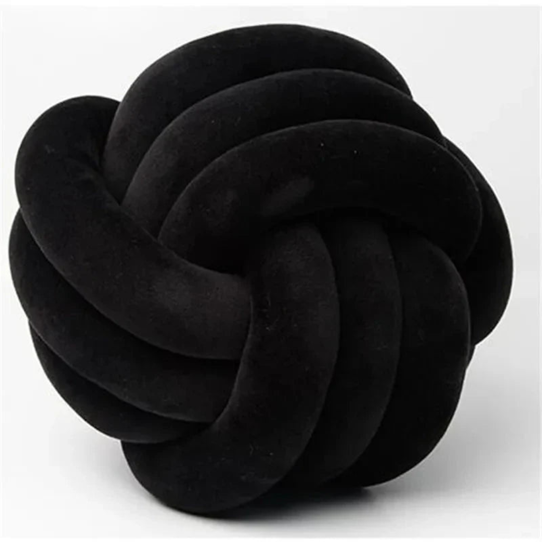 Plush Knot Cushion Ball Pillow for Modern Home Decor Style