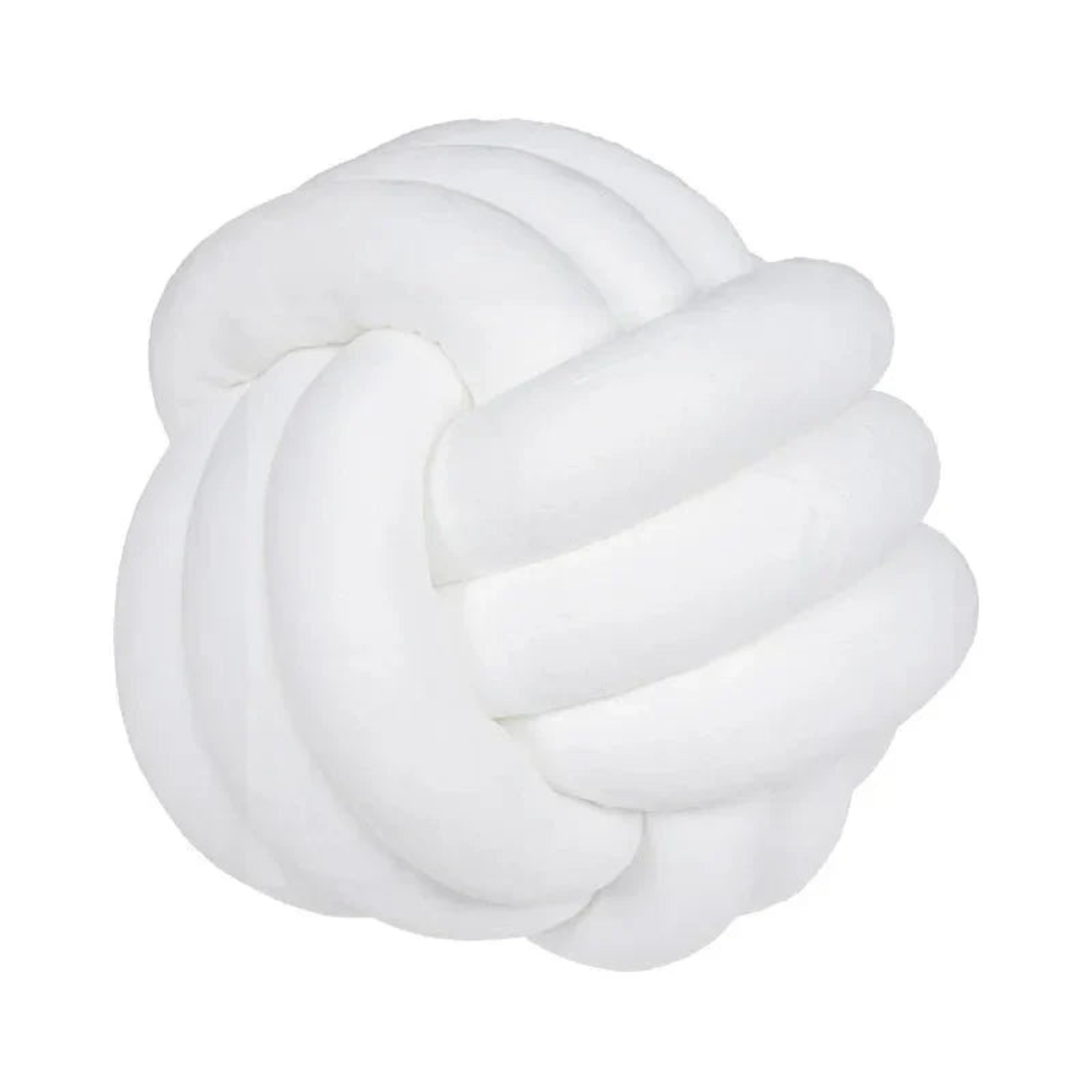Plush Knot Cushion Ball Pillow for Modern Home Decor Style