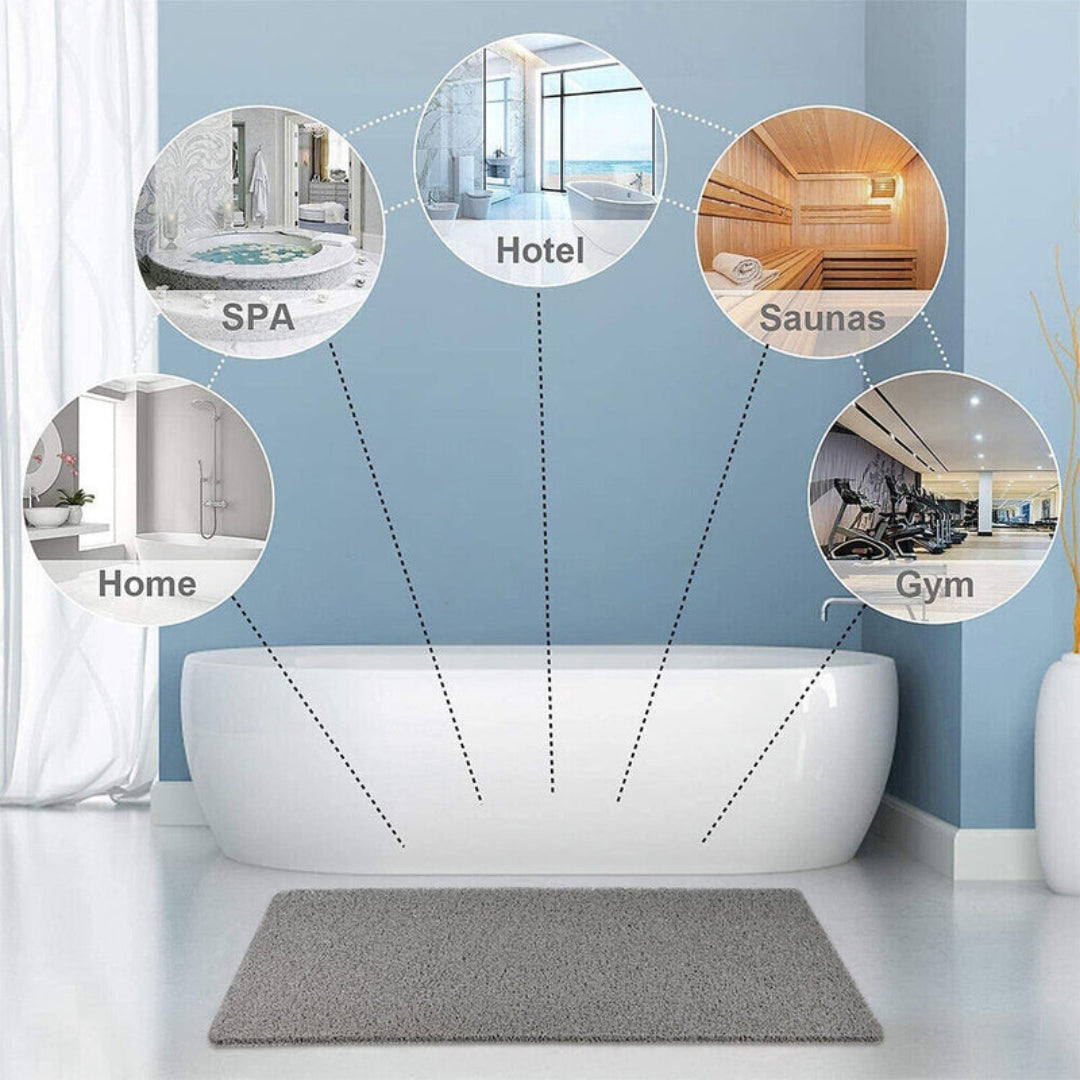 Ergonomic Non-Slip Shower Mat for Balanced Bathroom Support