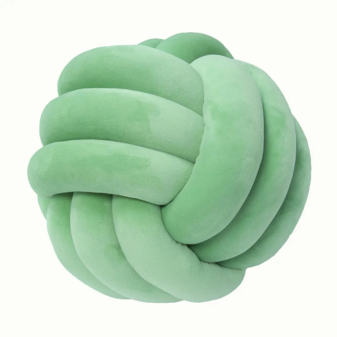 Plush Knot Cushion Ball Pillow for Modern Home Decor Style