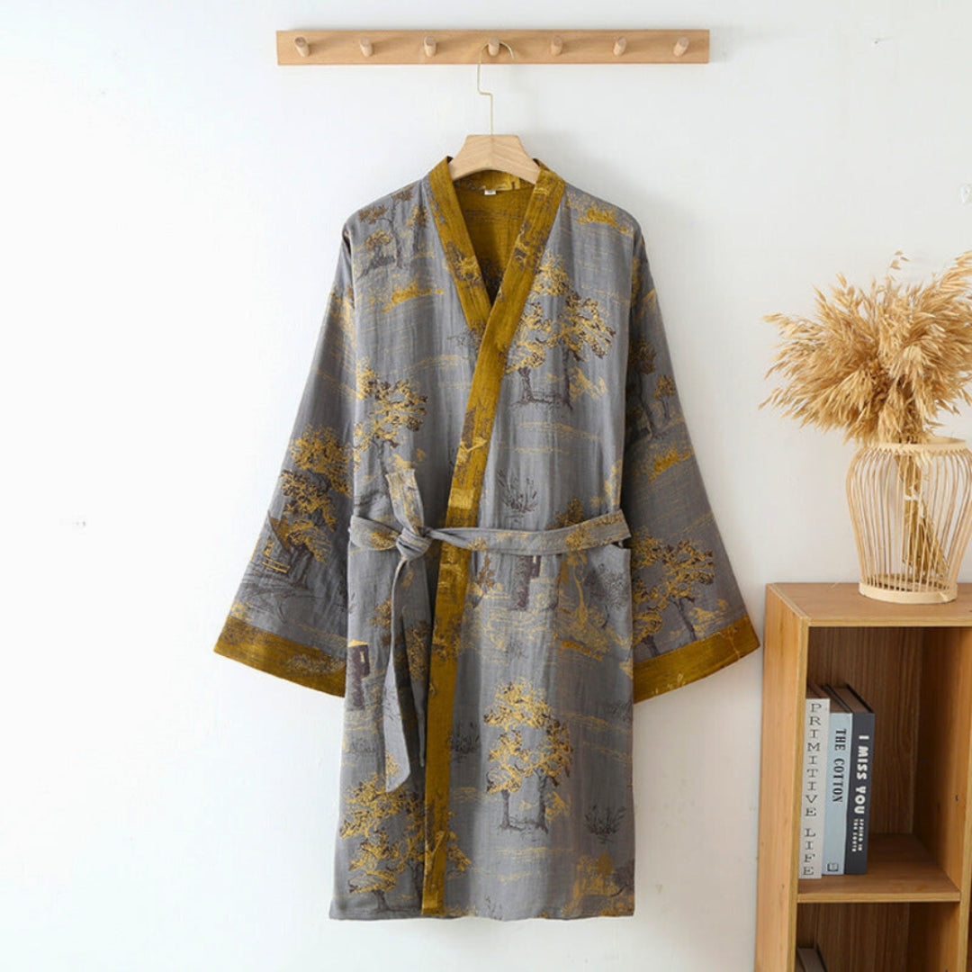 Modern Kimono Bathrobe for Effortless Home Wellness Rituals