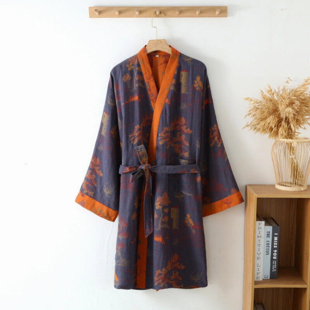 Modern Kimono Bathrobe for Effortless Home Wellness Rituals