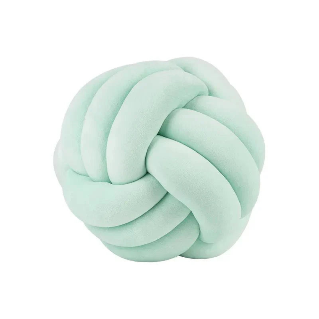 Plush Knot Cushion Ball Pillow for Modern Home Decor Style