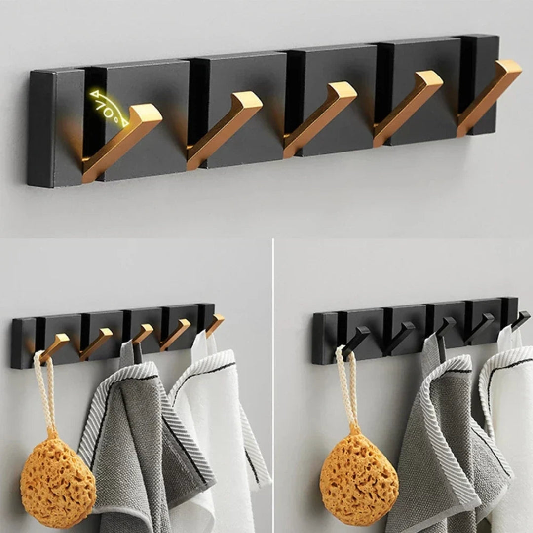 Sleek Foldable Wall Hook for Space Saving Home Organization